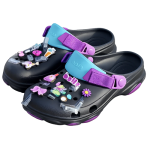 کراکس بچه گانه مدل hello رنگ زغالی